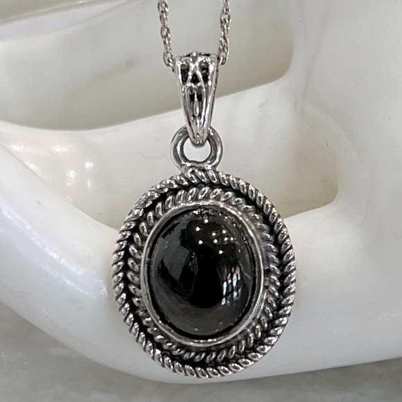 Jewelry - Shungite Sterling Silver Pendant Necklace